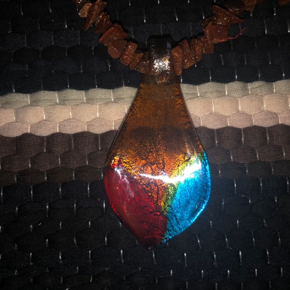 Glass beaded necklace - Picture 2 of 6